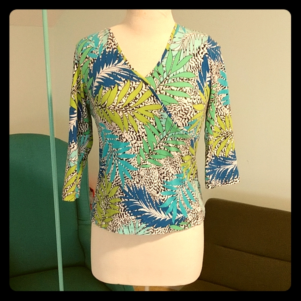 Mock wrap shirt